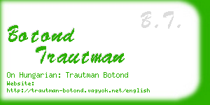 botond trautman business card